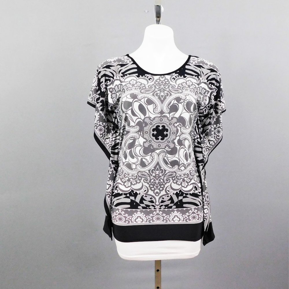 Monamie Women‎ Shirt Black Gray XS